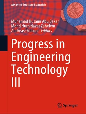 cover image of Progress in Engineering Technology III